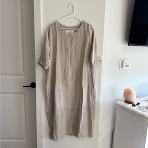 Not Perfect Linen Tunic dress in size s/m